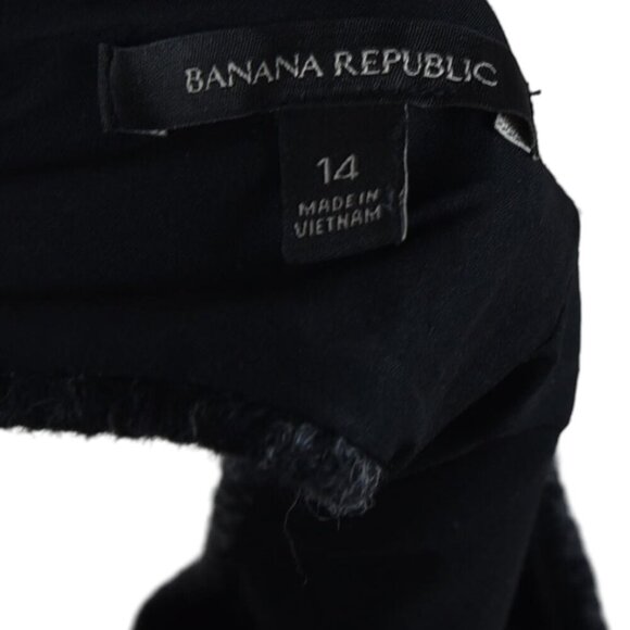 Banana Republic Women's Square Neck Wool Blend Plaid Top Sz 14 *minor flaw* - Picture 9 of 10